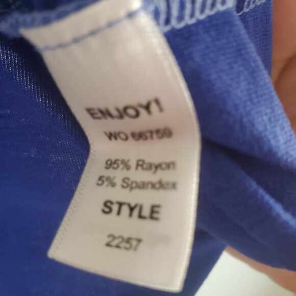 Michael Stars Women's Casual Top One Size Blue Neutral Capsule Wardrobe Relaxed - Picture 6 of 9